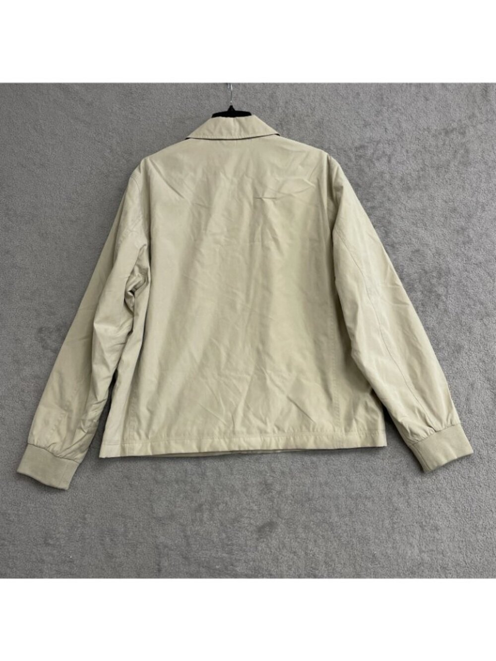 Dockers Men's Size Large Classic Beige Zip-Up Windbreaker Jacket M1150 - Picture 4 of 10